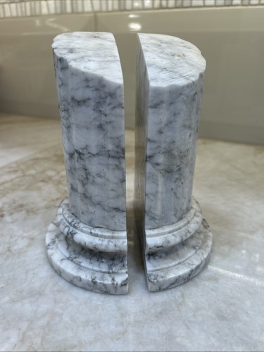 Pair white italian - italian, marble