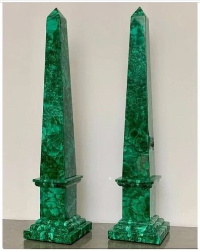 Malachite obelisk set - obelisk,